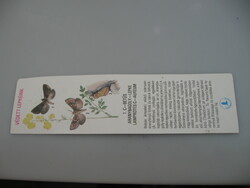 Retro protected butterfly paper bookmark