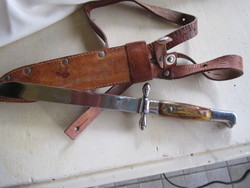 Chifa vintage hunting knife hunting dagger with leather case