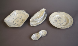 4 pcs antique villeroy @ boch ceramic service set, xix. End of No