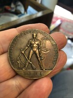Hungarian Freedom Fighters Association 1949 medal. 40 Mm