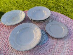 Zsolnay porcelán mély tányér 3 db+ 1 db kis tányér eladó!