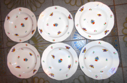 6 db Antik Herendi  Puppilon (lepkés) minta  leveses tányér 24 cm