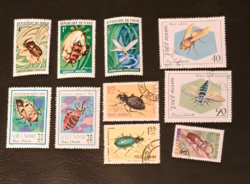 Vietnam beetles stamps b/1/5