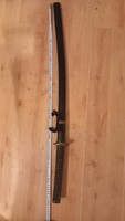 A samurai sword from the 1980s, with a hardened steel blade, not crap
