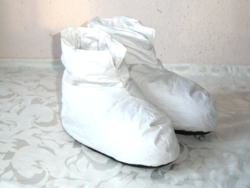 White feather insoles, slippers (size 38)