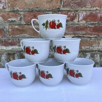 6 Lubiana strawberry - strawberry - strawberry porcelain mugs - glasses - cups