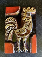 Art rooster ceramic wall picture wall decoration