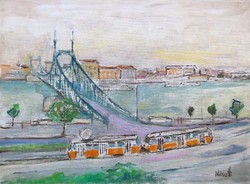 Duna-part a Szabadság híddal