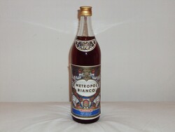 Retro Metropol Bianco Vermouth ital üveg palack - Csehszlovák bontatlan, ritkaság 1970-es évekből