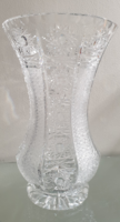 Huge beautiful polished crystal vase 25 cm