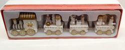 Wooden Christmas train, unopened, original