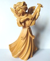 Carved angel playing the lute, anri