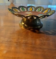 Indian copper, painted bowl