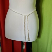 Wedding belt41 - pearl bridal belt, necklace 130cm