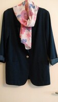 Women's blue blazer with or without a choice of new scarf - size 