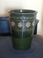 Slow imre flower pattern vase, kaspo
