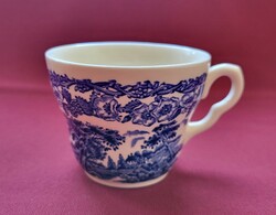 English blue scene porcelain coffee tea cup