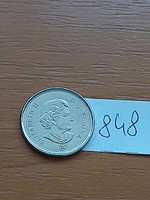 Canada 5 Cent 2008 Beaver, Steel Nickel Plated, ii. Elizabeth 848