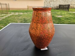 T1566 Tófej kerámia váza 24 cm