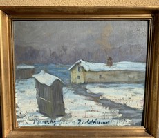 János Bozsó: winter farm