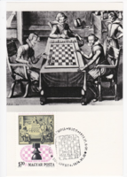 Sakkjátszma -  CM képeslap 1974- ből