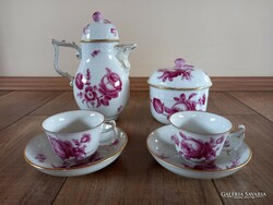 Antique Herend coffee set for two