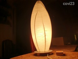 Table lamp with an interesting pattern, I think it's innovative with an organic cover, even with a glimm lamp