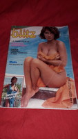 Retro 1983.Albo BLITZ olasz nyelvú férfimagazin IGÉNYES MŰVÉSZI aktképekkel, képregénnyel poszterrel