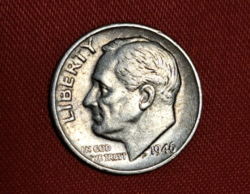 1945. Usa silver roosevelt 1 dime (1605)
