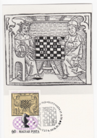 A király sakkozik a püspökkel -  CM képeslap 1974- ből