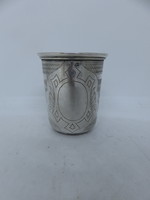 Silver baptismal cup with Diana head hallmark