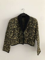 Women's jacket with black and brown pattern