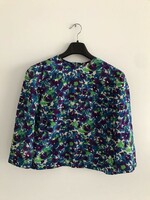 Women's shirt with blue-green-white pattern