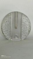 Vintage ingrig glas design German ice glass fiber vase