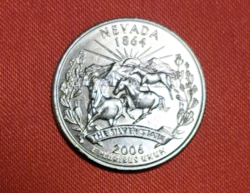 2004.  Nevada emlék USA negyed dollár " Szövetségi Államok" sorozat (482)