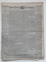 New York Tribune újság 1864 Szeptember 9-i kiadás, eredeti állapotban