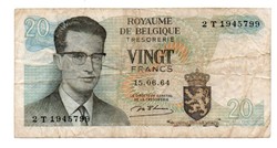 20 Francs 1964 Belgium
