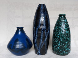 Különleges, ritka kerámia Tófej vázák