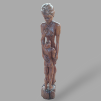 African wooden sculpture - 125 cm