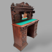 Antik emelvényes íróasztal