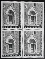 S2759n / 1972 Műemlékvédelem bélyeg postatiszta négyestömb