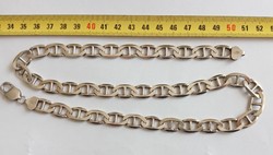Thick, 1 cm, 58 gram serious men's silver chain