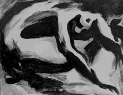 Gábor Tunyogi: flow, painting nude modern