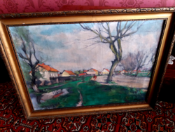 Bequeathed to litteczky endre (1880-1953) oil painting from 1942