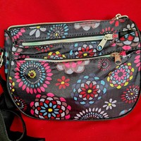 Shoulder bag with mandala pattern