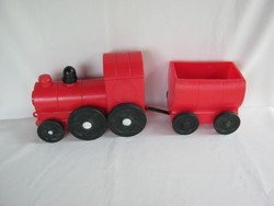 Retro plastic toy locomotive train