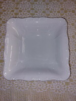 Zsolnay white porcelain, serving bowl with indigo pattern