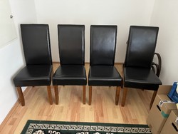 4 db fekete szék