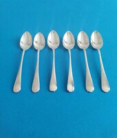 Silver 6 piece mocha spoon bachruch antal