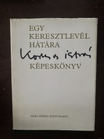 István Kormos: the back of a baptismal letter/picture book